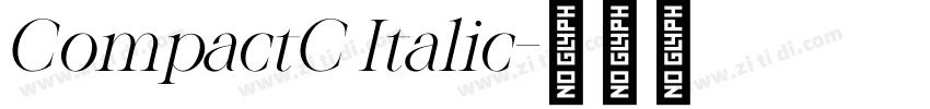CompactC Italic字体转换